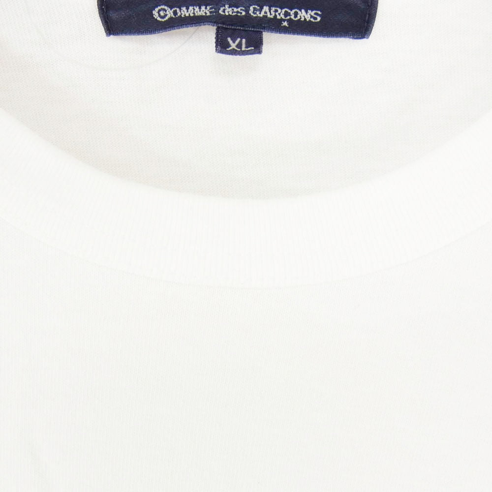 COMME des GARCONS コムデギャルソン 17AW KT-T002 アームプリント 長袖 クルーネック カットソー ホワイト系 XL【中古】