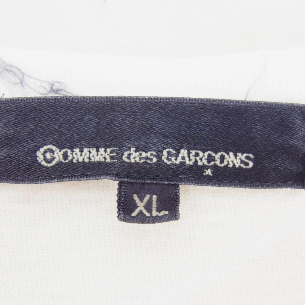 COMME des GARCONS コムデギャルソン 17AW KT-T002 アームプリント 長袖 クルーネック カットソー ホワイト系 XL【中古】