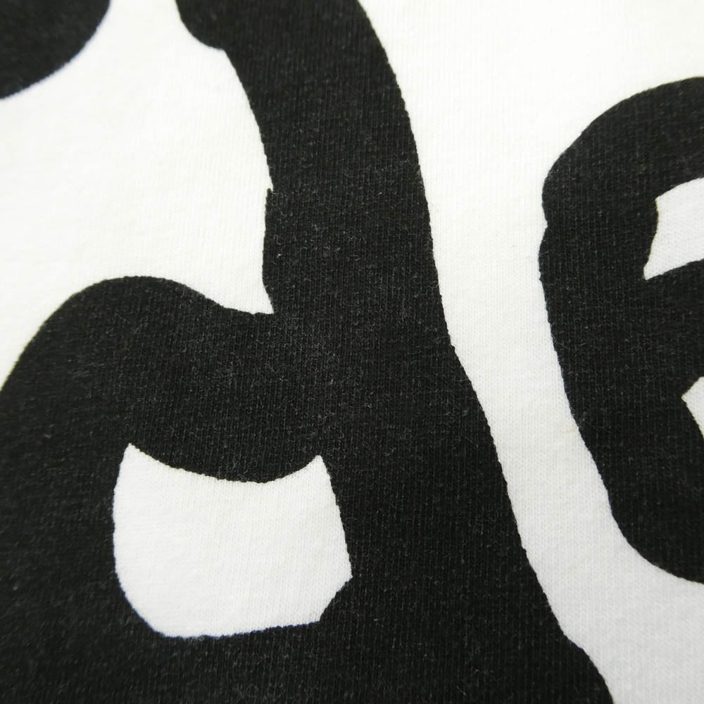 COMME des GARCONS コムデギャルソン 23SS OK-T103 青山店限定 Alisa Yoffe アリサ ヨッフェ 手書き風ロゴ グラフィックTシャツ ホワイト系 XL【中古】