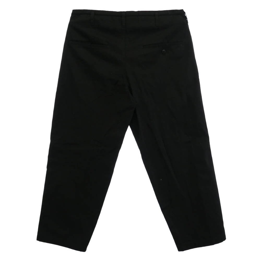 Yohji Yamamoto ヨウジヤマモト WJ-P35-001 WILD SIDE Cotton Chino BLUE ROSE Pants ワイルドサイド ブルーローズ プリント コットン チノ イージーパンツ ブラック系 1【中古】