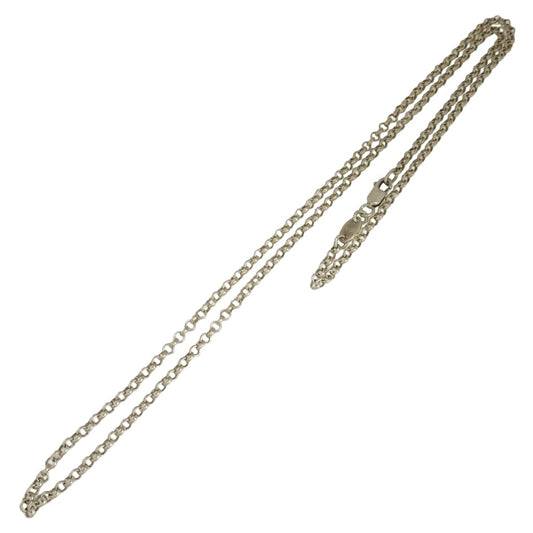 CHROME HEARTS クロムハーツ（原本無） ブラックシンフォーニ証明書付属 18inch NECKCHAIN R18 ロールチェーン ネックレス シルバー系【中古】
