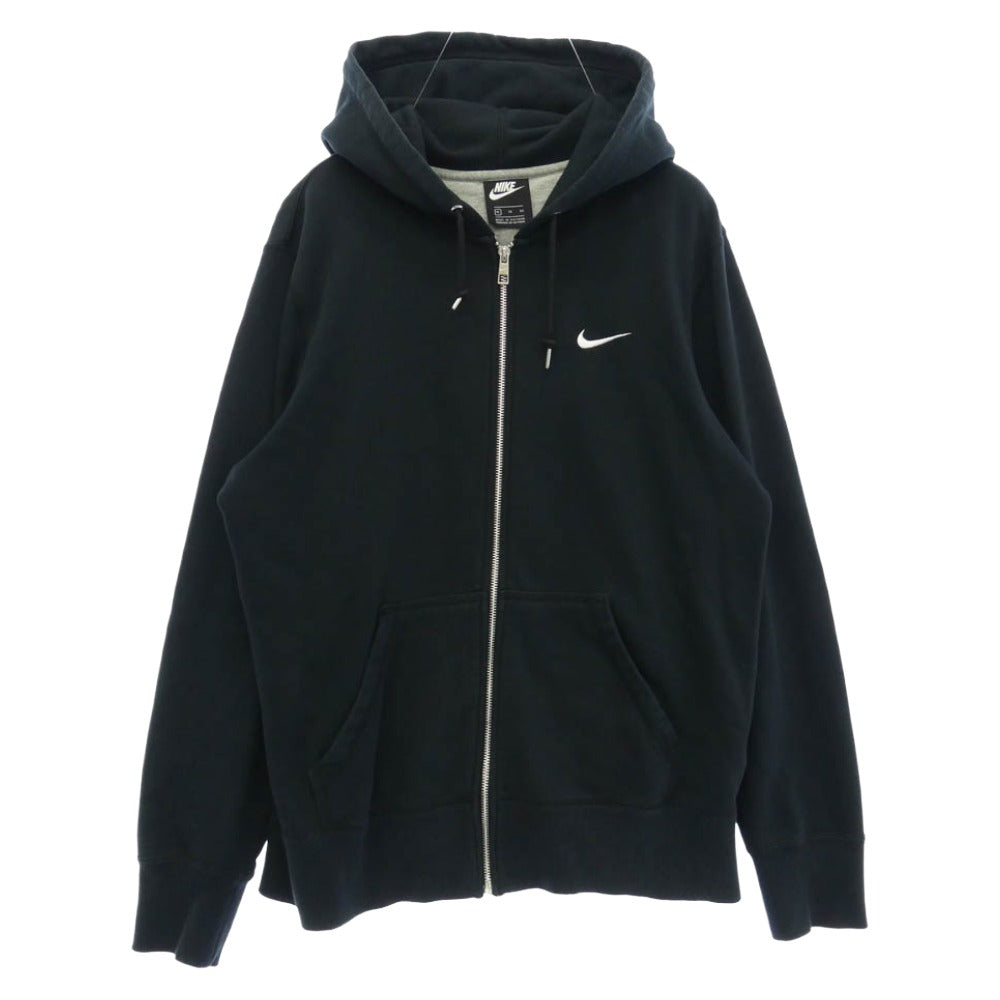 NIKE ナイキ CZ4148-010 フルジップ ロゴ刺繍 フーディ パーカー ブラック系 XL【中古】