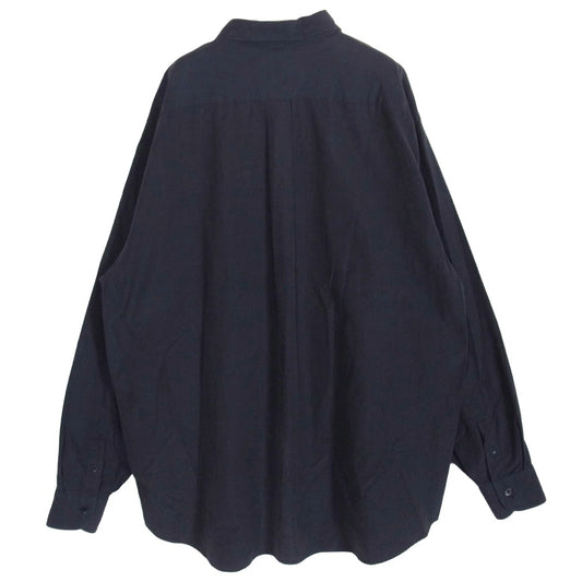 COMOLI コモリ 22SS V01-02001 コモリシャツ 長袖 コットン シャツ ブラック系 2【中古】