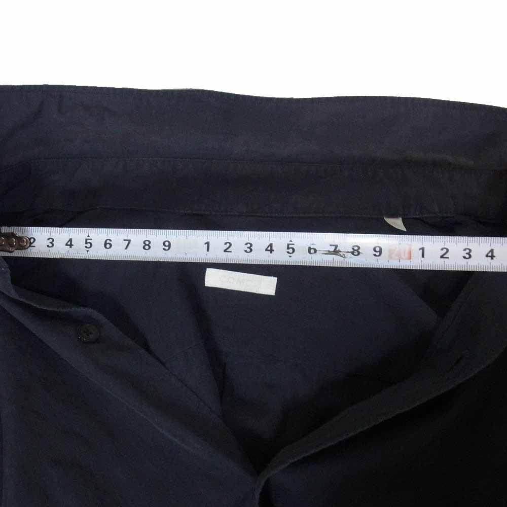 COMOLI コモリ 22SS V01-02001 コモリシャツ 長袖 コットン シャツ ブラック系 2【中古】