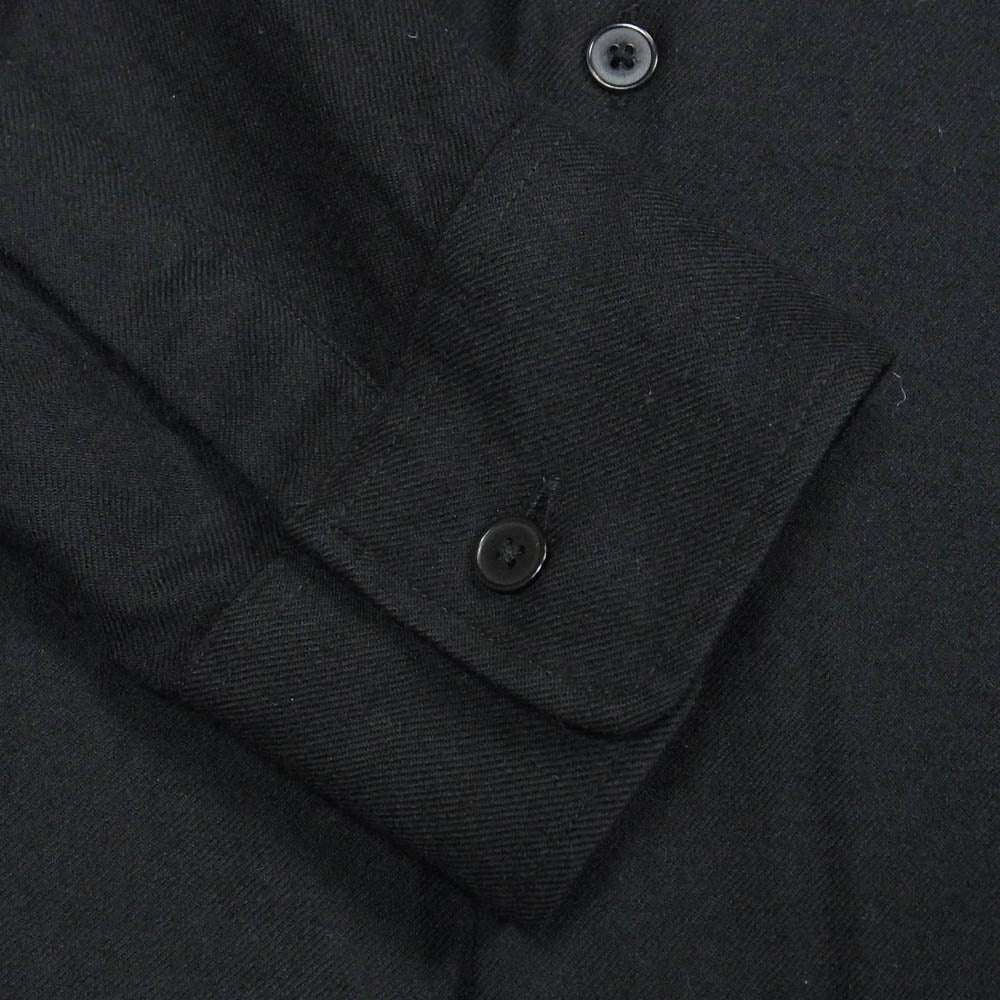 AURALEE オーラリー A21AS01OS SUPER LIGHT WOOL SHIRTS スーパーライト ウール 長袖 シャツ ブラック系 4【中古】