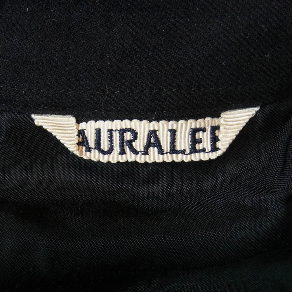 AURALEE オーラリー A21AS01OS SUPER LIGHT WOOL SHIRTS スーパーライト ウール 長袖 シャツ ブラック系 4【中古】