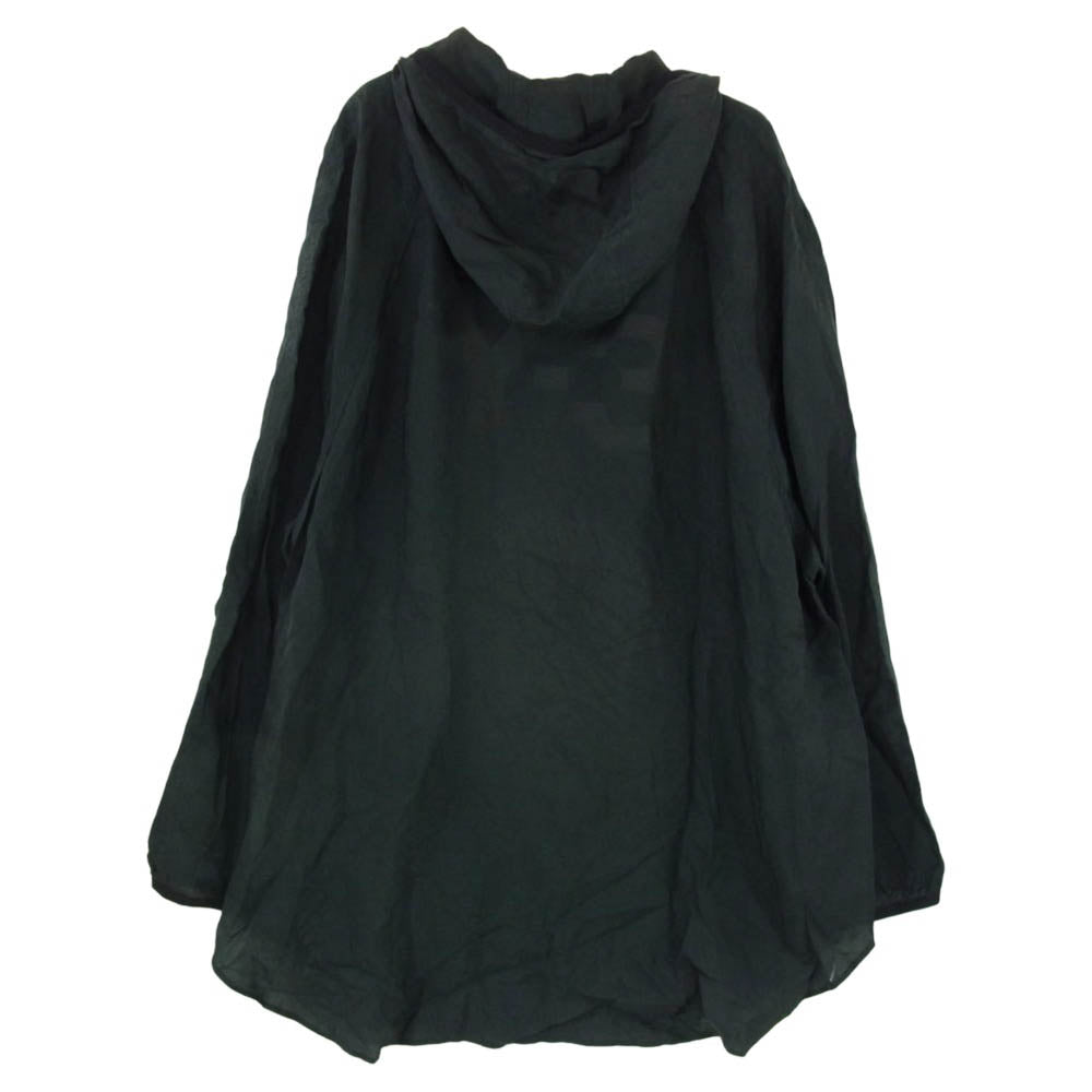 Y-3 Yohji Yamamoto ワイスリー ヨウジヤマモト 21SS GT5261 M SHADE SANDED CUPRO HOODED TOP バックロゴ キュプラ フーデッドジャケット ブラック系 L【中古】