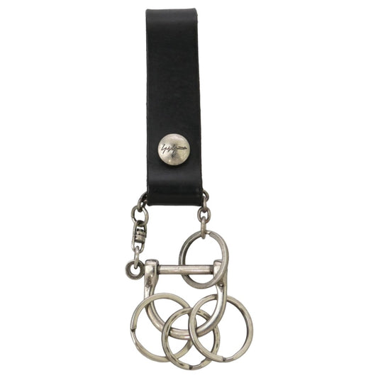 Yohji Yamamoto ヨウジヤマモト DA-A99-794 discord ディスコード レザー ベルトループ キーホルダー ブラック系【中古】