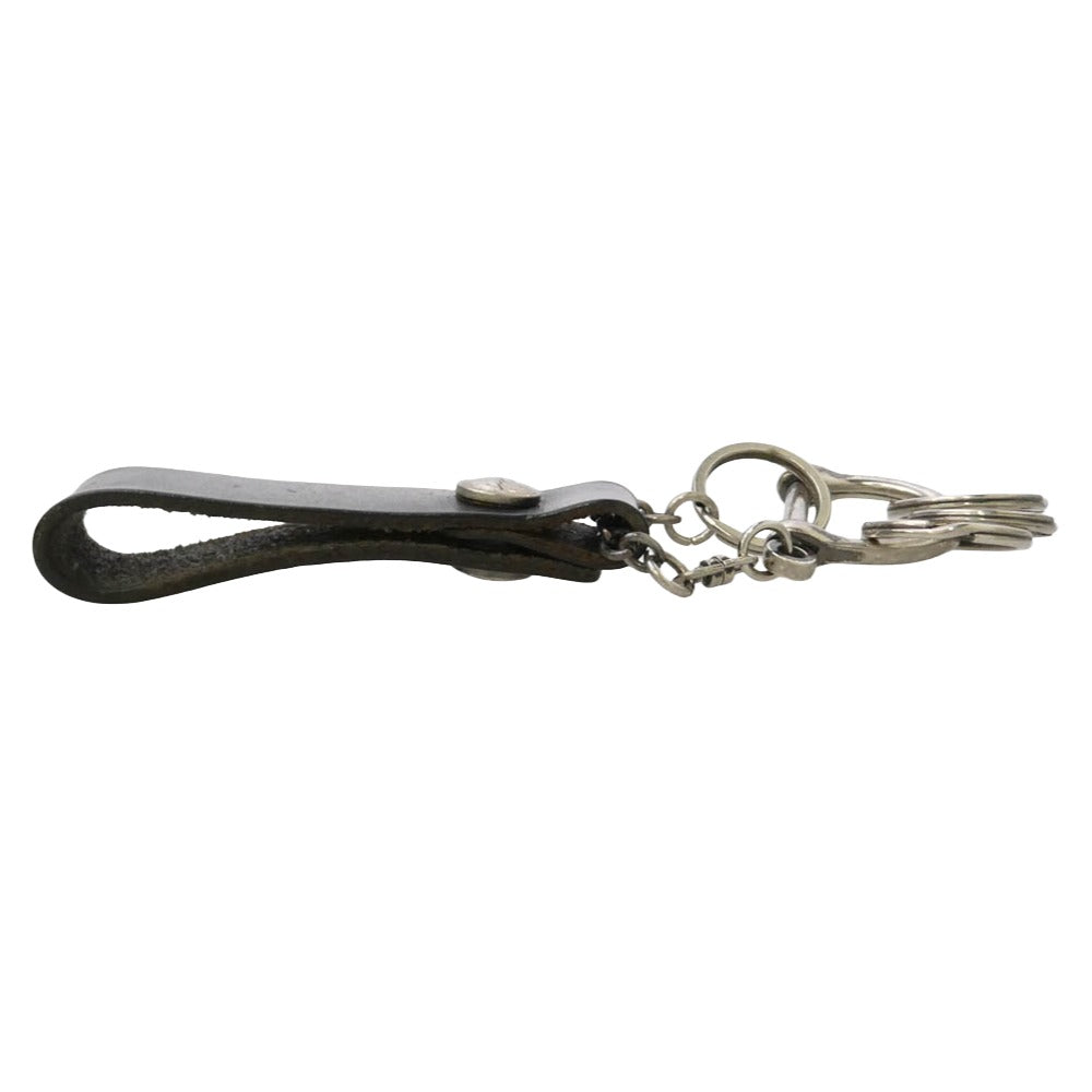 Yohji Yamamoto ヨウジヤマモト DA-A99-794 discord ディスコード レザー ベルトループ キーホルダー ブラック系【中古】