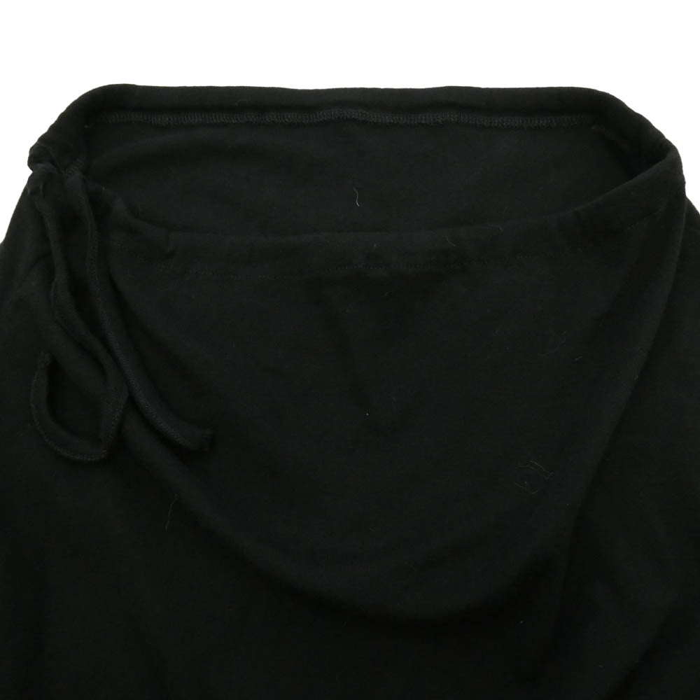 Yohji Yamamoto ヨウジヤマモト FS-T22-071 ドルマンスリーブ ドローコード 半袖 カットソー Tシャツ ブラック系 2【中古】