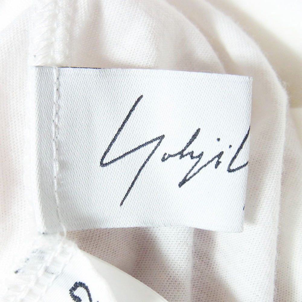 Yohji Yamamoto POUR HOMME ヨウジヤマモトプールオム FP-T68-089 HIGH GAUGE AIRY JERSEY PT BIG SHORT SLV T A ハイゲージ ショートスリーブ エアリージャージー ビッグ 半袖 Tシャツ カットソー ホワイト系 2【中古】