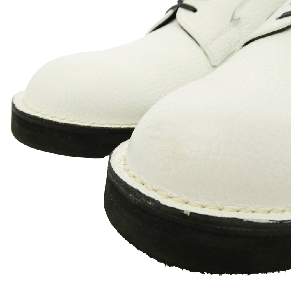 Yohji Yamamoto ヨウジヤマモト Danner ダナー D910175 Y's for men ワイズフォーメン × Danner ダナー POSTMAN SHOES ポストマン レザー シューズ ホワイト系 11【中古】
