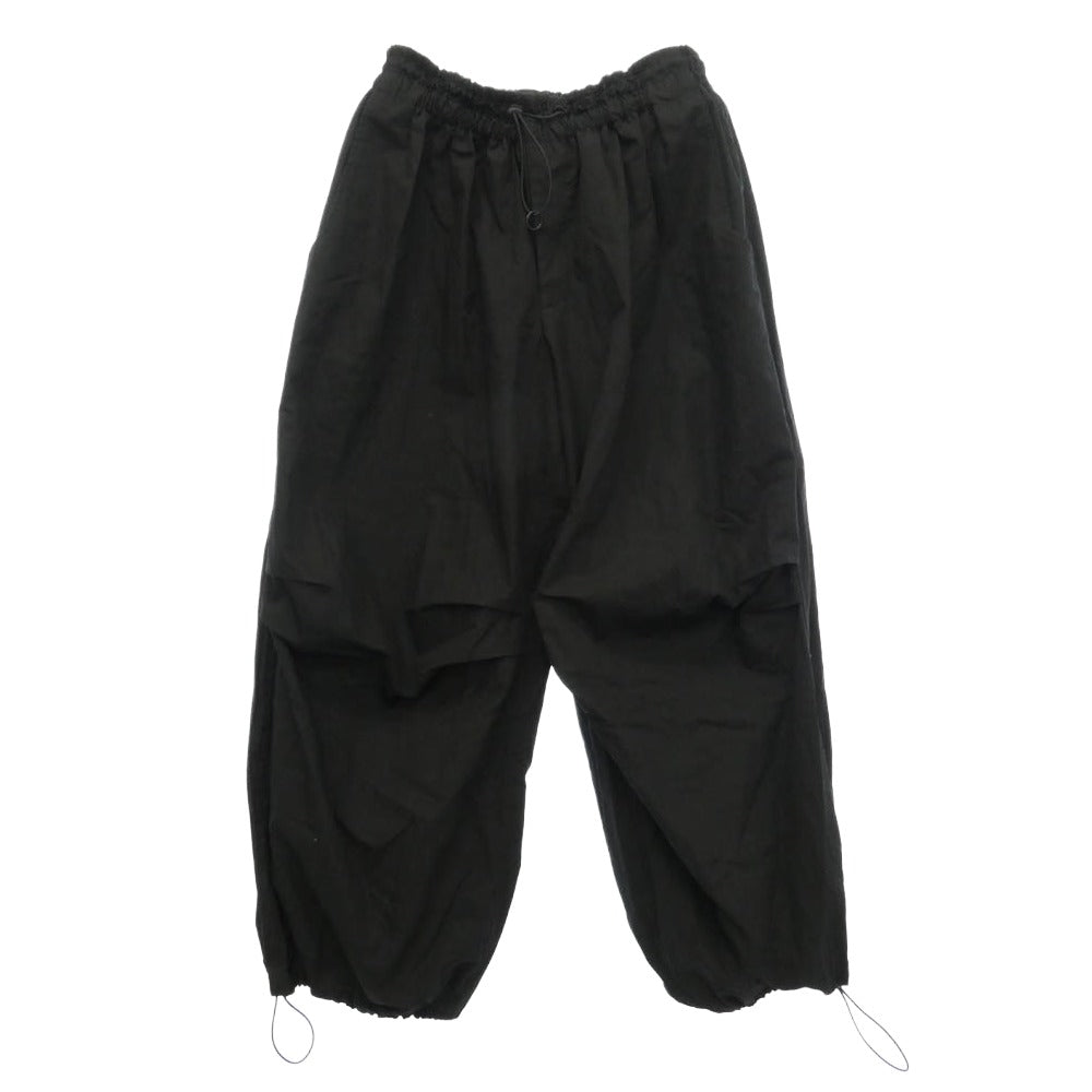 レギュレーション ヨウジヤマモト FT-P94-005 C/NY WEATHER R-PARACHUTE PANTS コットンナイロンウェザー パラシュートパンツ ブラック系 2【中古】