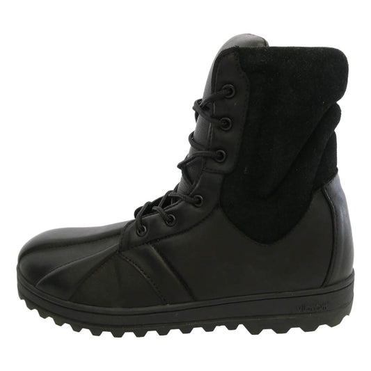 Yohji Yamamoto POUR HOMME ヨウジヤマモトプールオム 25AW HL-E03-762 SOFT SHEEP SKIN VELOUR MILITARY BOOTS ソフトシープスキン ベロア ミリタリーブーツ ブラック系 06(29cm)【中古】