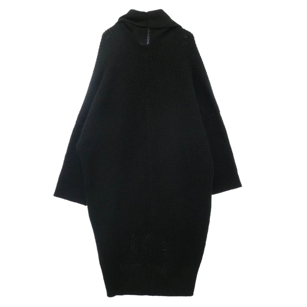 Yohji Yamamoto POUR HOMME ヨウジヤマモトプールオム 23AW HJ-K85-985 3G TUCK FASTENER CD タックファスナー ウール ローゲージ ニットジャケット カーディガン ブラック系 3【中古】