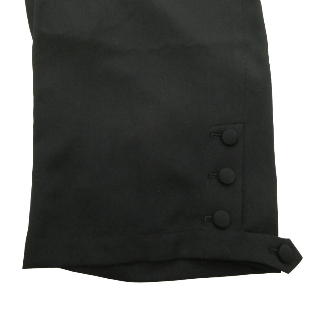 Yohji Yamamoto POUR HOMME ヨウジヤマモトプールオム 26SS HK-P24-100 WOOL GABARDINE HEM SUSPENDER PANTS 100番ウールギャバジン ヘム サスペンダー パンツ ブラック系 3【美品】【中古】