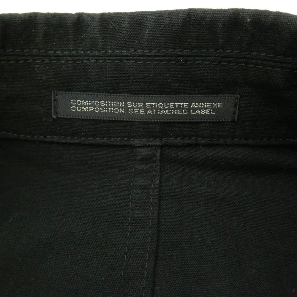 ワイズフォーメン ヨウジヤマモト 25SS MP-Y06-006 FASTENER BLOUSON コットンリネン ファスナーブルゾン ジップアップジャケット ブラック系 3【中古】