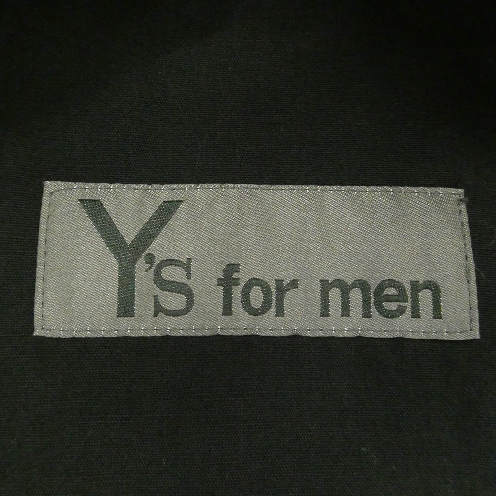ワイズフォーメン ヨウジヤマモト 25SS MP-Y06-006 FASTENER BLOUSON コットンリネン ファスナーブルゾン ジップアップジャケット ブラック系 3【中古】