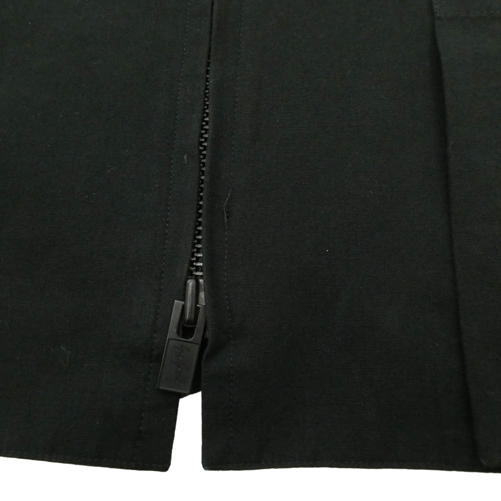 ワイズフォーメン ヨウジヤマモト 25SS MP-Y06-006 FASTENER BLOUSON コットンリネン ファスナーブルゾン ジップアップジャケット ブラック系 3【中古】