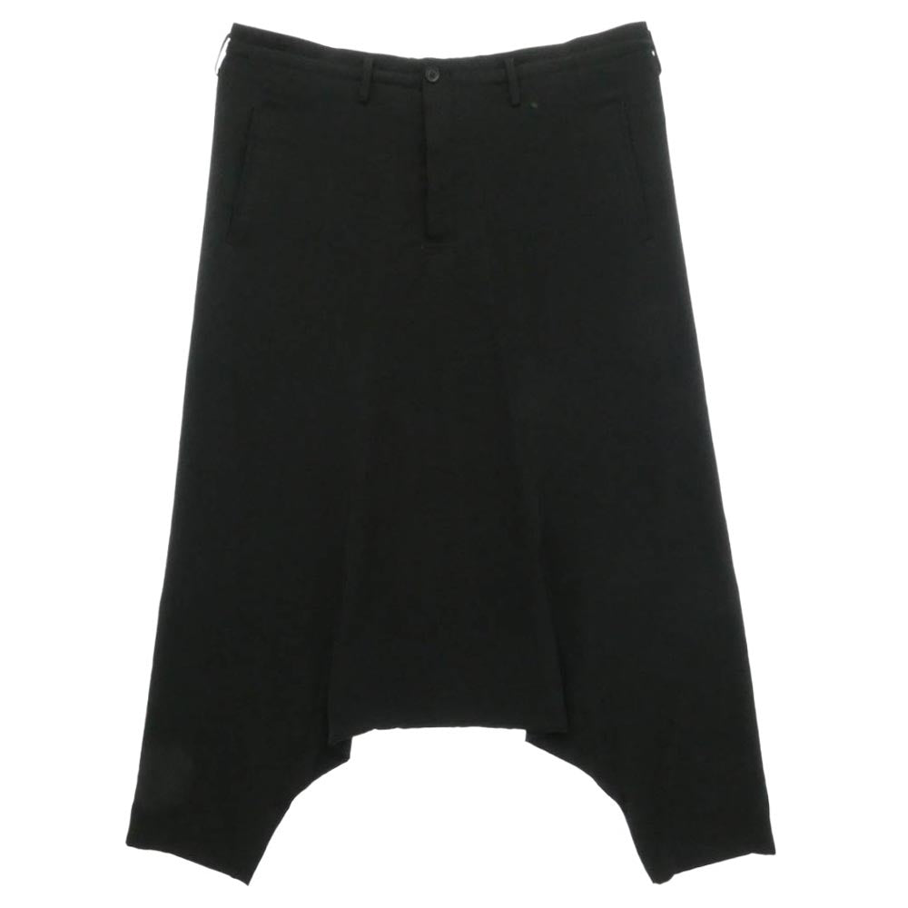 Yohji Yamamoto POUR HOMME ヨウジヤマモトプールオム 25SS HP-P39-500 TA TUXEDO SARROUEL PANTS トリアセテートタキシード ワイド サルエルパンツ ブラック系 3【中古】