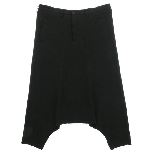 Yohji Yamamoto POUR HOMME ヨウジヤマモトプールオム 25SS HP-P39-500 TA TUXEDO SARROUEL PANTS トリアセテートタキシード ワイド サルエルパンツ ブラック系 3【中古】