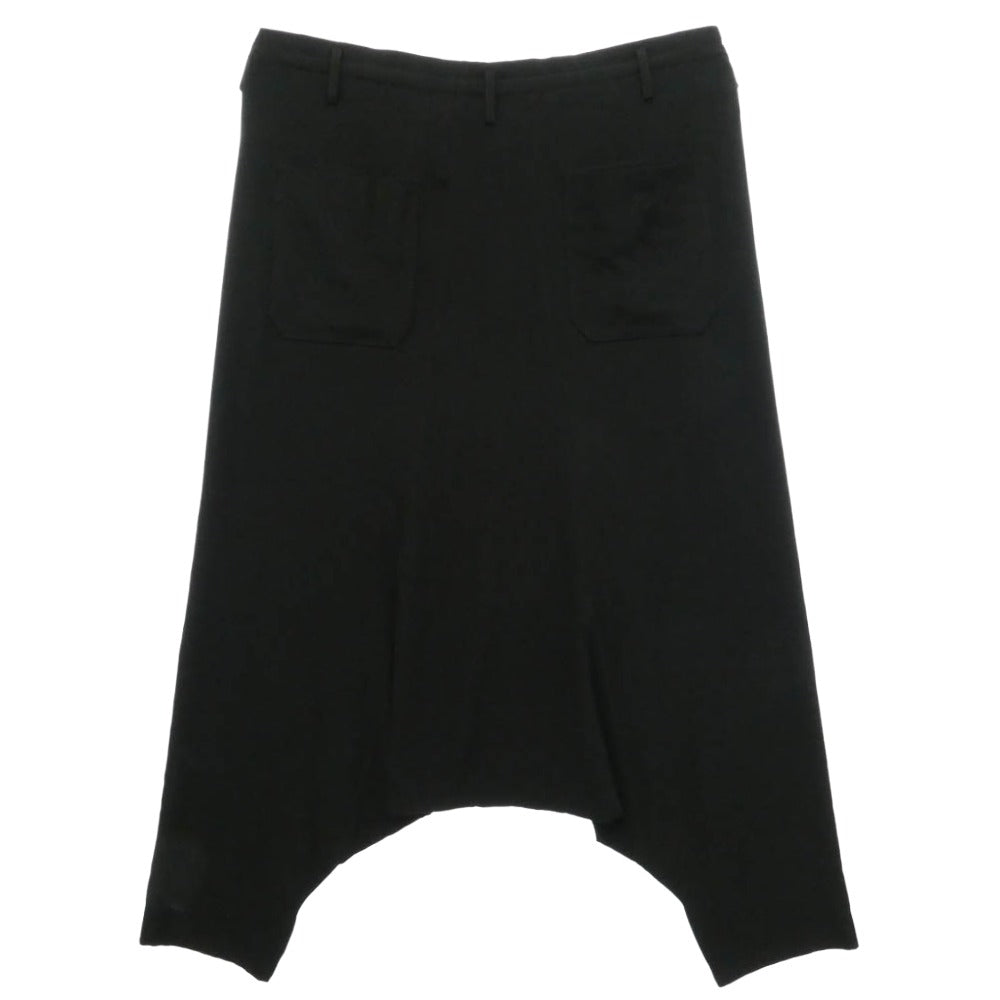 Yohji Yamamoto POUR HOMME ヨウジヤマモトプールオム 25SS HP-P39-500 TA TUXEDO SARROUEL PANTS トリアセテートタキシード ワイド サルエルパンツ ブラック系 3【中古】