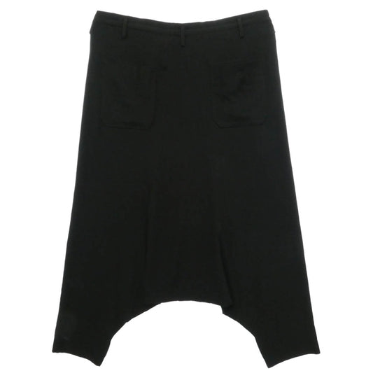 Yohji Yamamoto POUR HOMME ヨウジヤマモトプールオム 25SS HP-P39-500 TA TUXEDO SARROUEL PANTS トリアセテートタキシード ワイド サルエルパンツ ブラック系 3【中古】