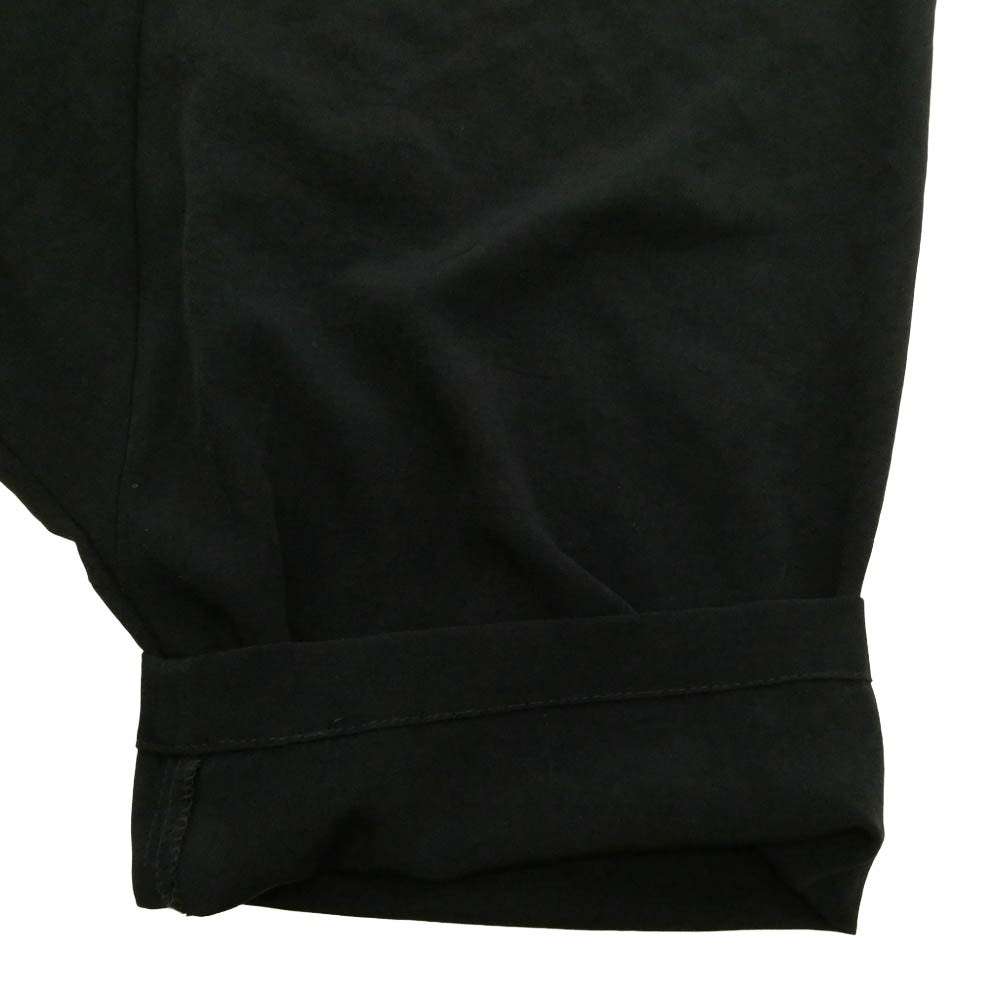 Yohji Yamamoto POUR HOMME ヨウジヤマモトプールオム 25SS HP-P39-500 TA TUXEDO SARROUEL PANTS トリアセテートタキシード ワイド サルエルパンツ ブラック系 3【中古】