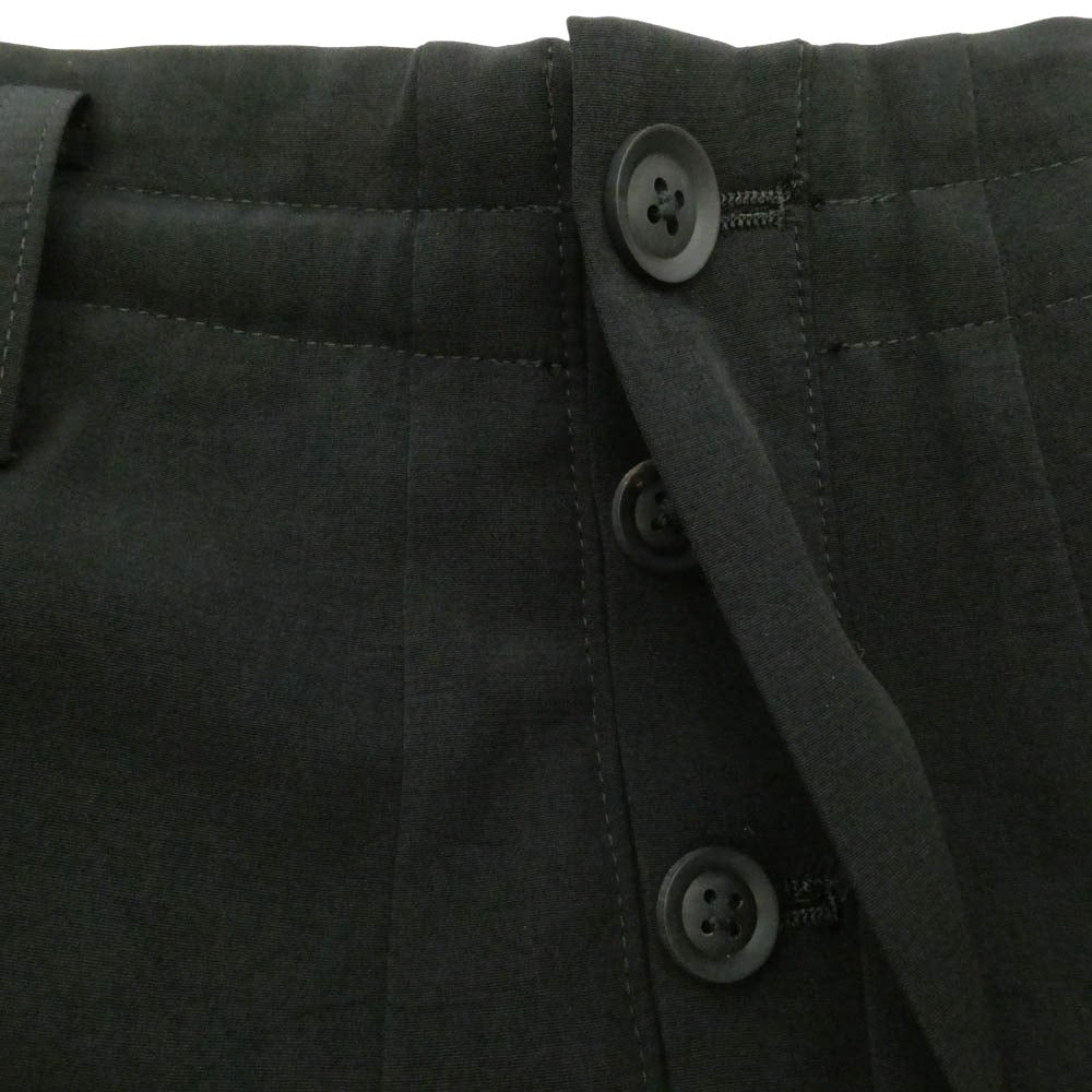 Yohji Yamamoto POUR HOMME ヨウジヤマモトプールオム 25SS HP-P39-500 TA TUXEDO SARROUEL PANTS トリアセテートタキシード ワイド サルエルパンツ ブラック系 3【中古】