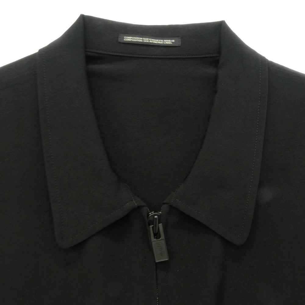 Yohji Yamamoto POUR HOMME ヨウジヤマモトプールオム 25SS HP-Y02-500 TA TUXEDO FASTENER BLOUSON トリアセテートタキシード ファスナーブルゾン ジップアップジャケット ブラック系 4【中古】