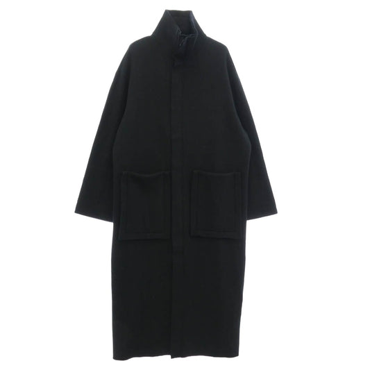 Yohji Yamamoto POUR HOMME ヨウジヤマモトプールオム 22AW HE-T28-175 WOOL RING SOFT COMPRESSED BIG POCKET LONG COAT ソフトウール ロングコート ブラック系 3【中古】