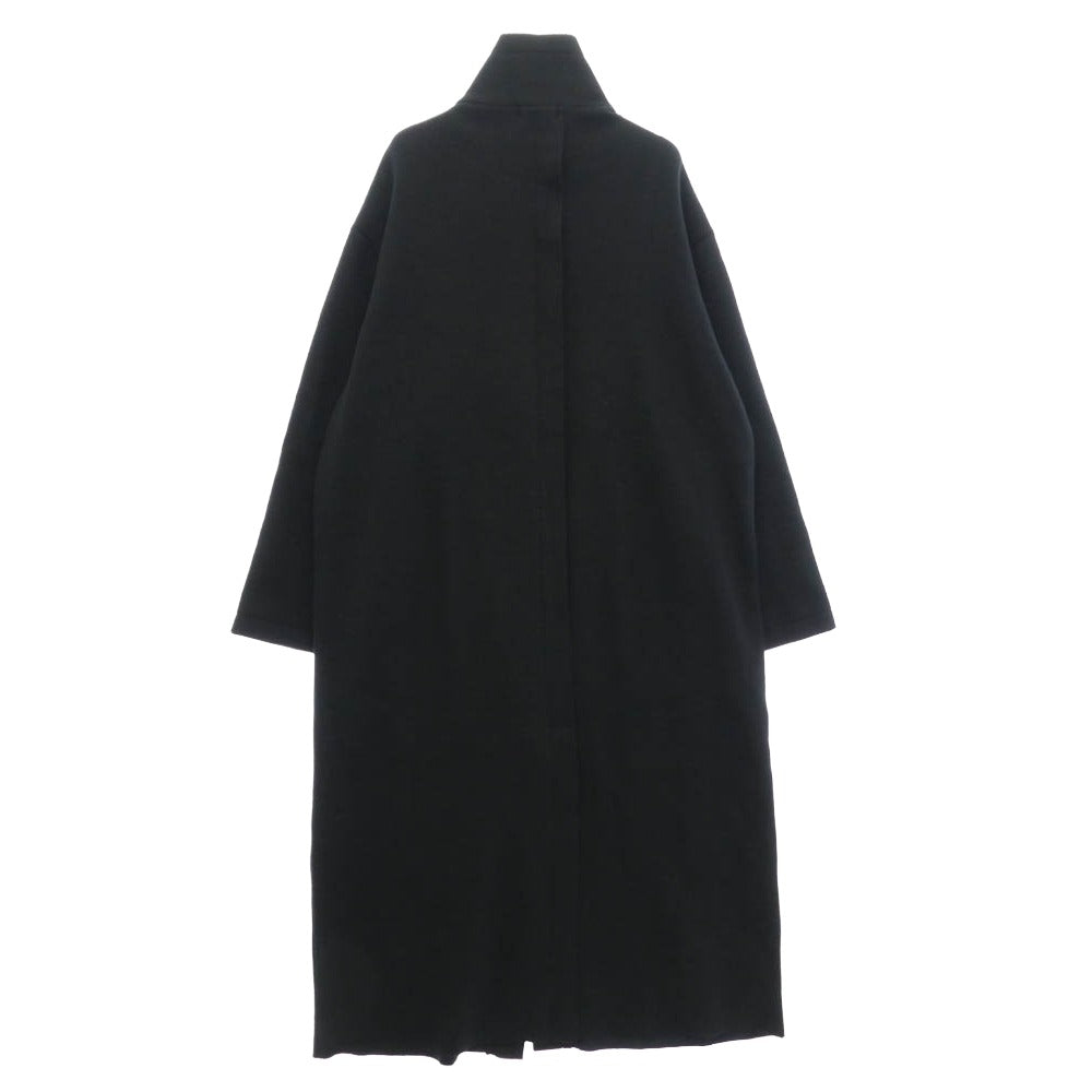 Yohji Yamamoto POUR HOMME ヨウジヤマモトプールオム 22AW HE-T28-175 WOOL RING SOFT COMPRESSED BIG POCKET LONG COAT ソフトウール ロングコート ブラック系 3【中古】