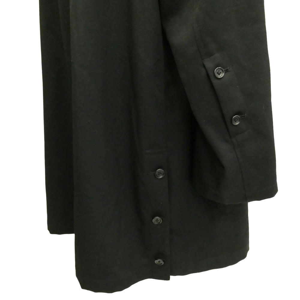 Yohji Yamamoto POUR HOMME ヨウジヤマモトプールオム 23SS HZ-J67-100 100番シワギャバ ウールギャバジン オープンボタン ビッグ テーラードジャケット ブラック系 4【中古】