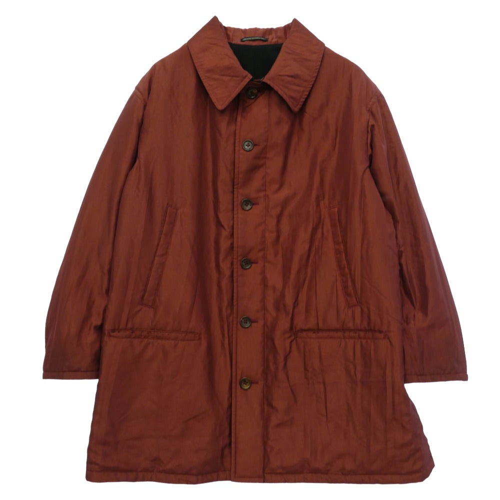Yohji Yamamoto POUR HOMME ヨウジヤマモトプールオム 24AW HO-C12-801 LOOK4 LADY PRINT REVERSIBLE COAT 女優プリント リバーシブル コート エンジ系 ブラック系 3【中古】