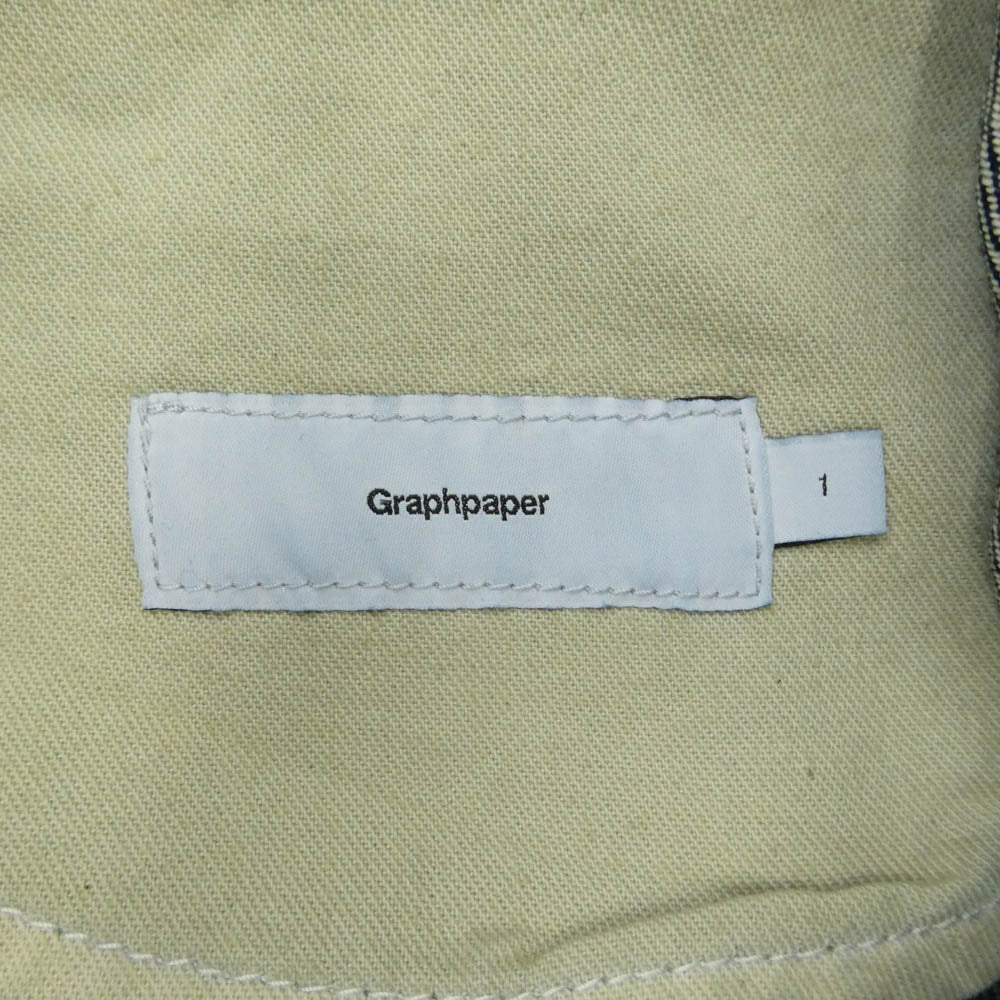 GRAPHPAPER グラフペーパー GU263-40063DB Selvage Denim Belted Pants DARK FADE セルビッチ デニム パンツ インディゴブルー系【中古】