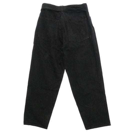 COMOLI コモリ 25AW C03-03001 ブラックデニム ベルテッドパンツ デニムパンツ ブラック系 2【中古】