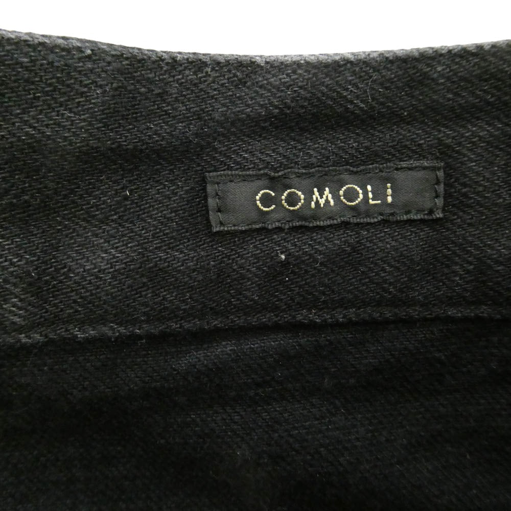 COMOLI コモリ 25AW C03-03001 ブラックデニム ベルテッドパンツ デニムパンツ ブラック系 2【中古】
