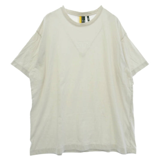 KITH キス ボックス ロゴ プリント Tシャツ 半袖 カットソー オフホワイト系 XXL【中古】
