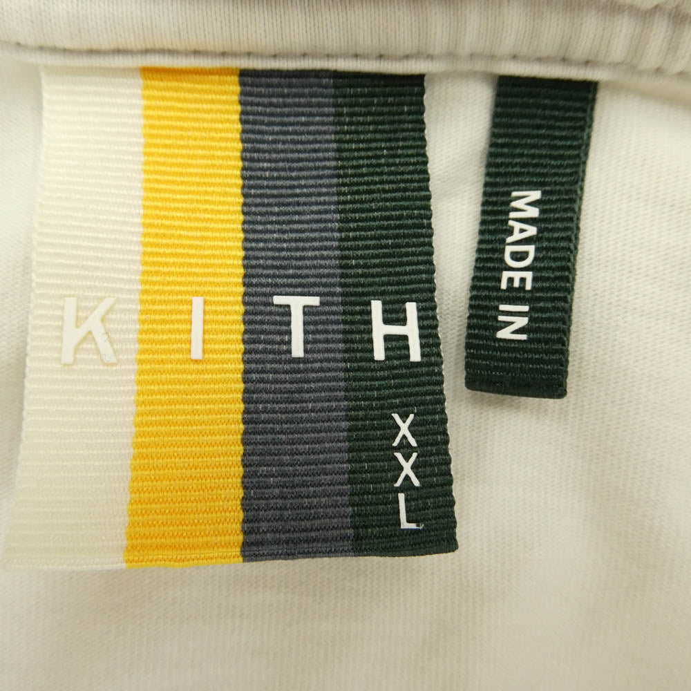 KITH キス ボックス ロゴ プリント Tシャツ 半袖 カットソー オフホワイト系 XXL【中古】