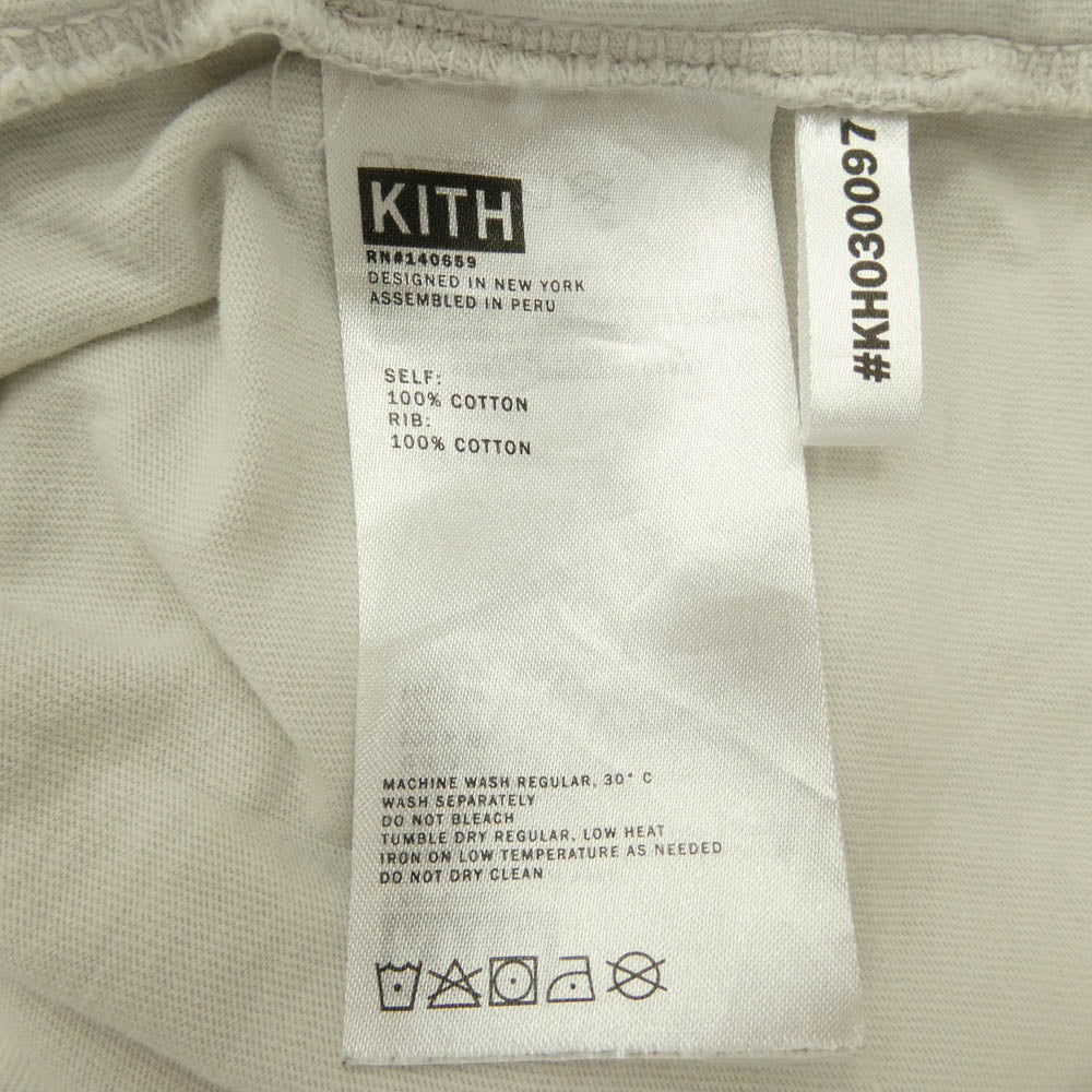 KITH キス ボックス ロゴ プリント Tシャツ 半袖 カットソー オフホワイト系 XXL【中古】