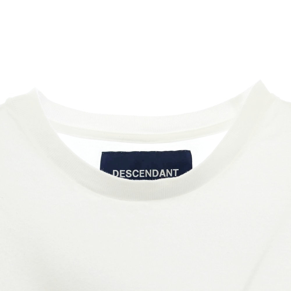 DESCENDANT ディセンダント CETUS SS ワンポイント ロゴ バックプリント Tシャツ 半袖 カットソー ホワイト系 4【中古】