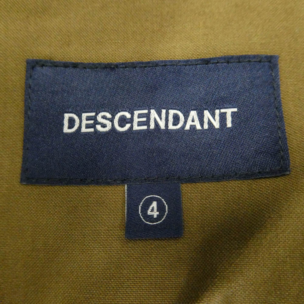 DESCENDANT ディセンダント 23AW JANITOR OXFORD TROUSERS CORDURA コーデュラ コットン オックスフォード イージー パンツ ブラウン系 4【中古】