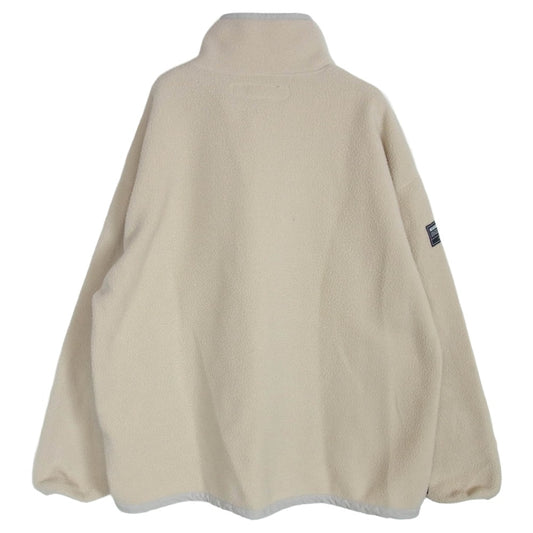 NEIGHBORHOOD ネイバーフッド 25AW 252FPNH-CSM02 FLEECE STAND COLLAR LS フリース スタンドカラー フリース スナップ プルオーバー ジャケット ブルゾン ベージュ系 XL【中古】
