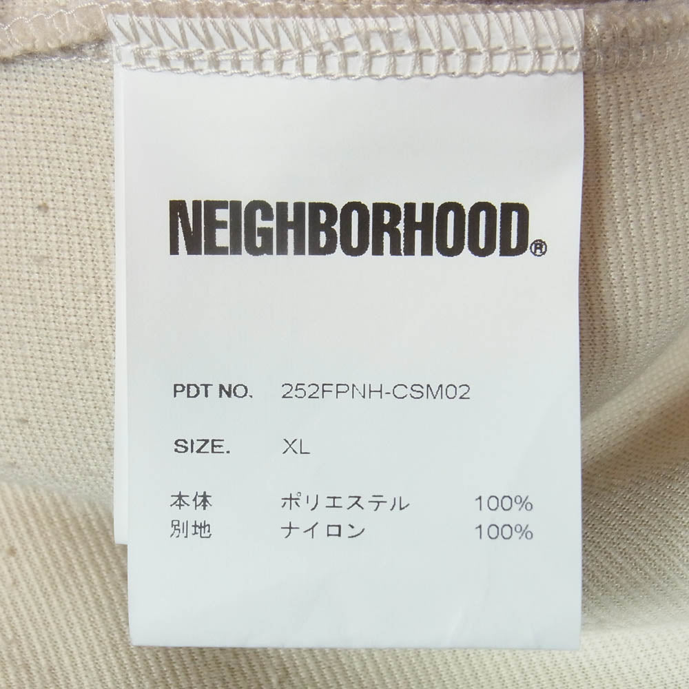 NEIGHBORHOOD ネイバーフッド 25AW 252FPNH-CSM02 FLEECE STAND COLLAR LS フリース スタンドカラー フリース スナップ プルオーバー ジャケット ブルゾン ベージュ系 XL【中古】