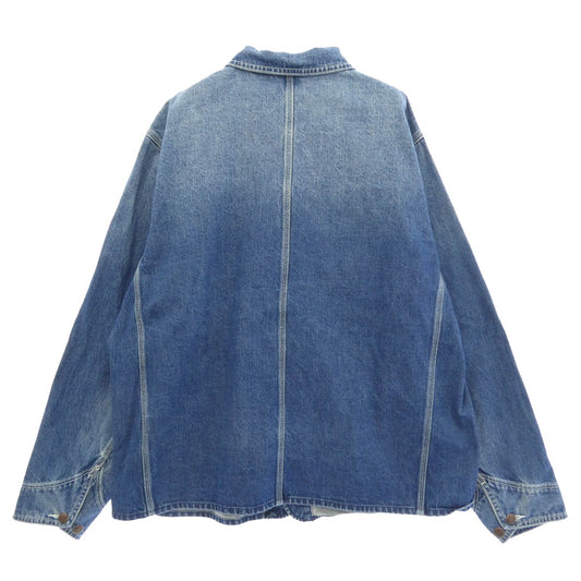 BIG MAC ビッグマック BEAMS ビームス BIG-226-BBM × BEAMS PAINT DENIM COVERALL ビームス別注 ペイント デニム カバーオール ジャケット XL インディゴブルー系 XL【中古】