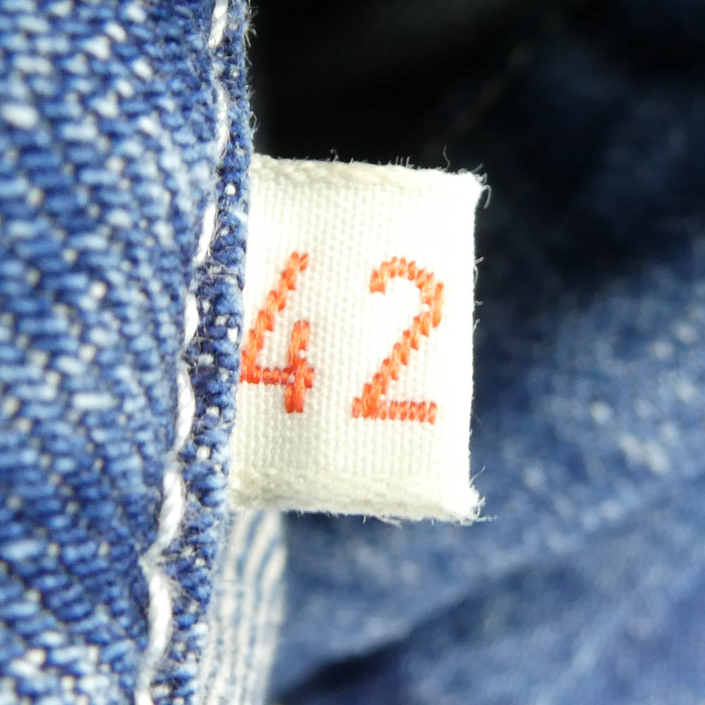 BIG MAC ビッグマック BEAMS ビームス BIG-226-BBM × BEAMS PAINT DENIM COVERALL ビームス別注 ペイント デニム カバーオール ジャケット XL インディゴブルー系 XL【中古】