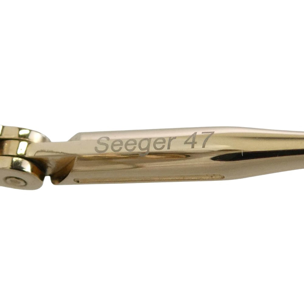 NATIVE SONS ネイティヴサンズ NSM-0166 Seeger 47 46.5□19.5-144 シーガー 度入り ゴールドフレーム アイウェア メガネ 眼鏡 ゴールド系【中古】