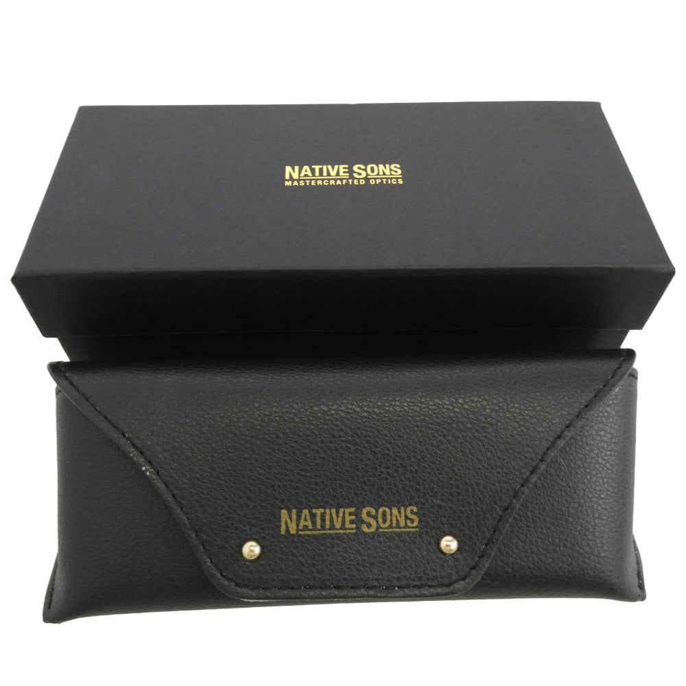 NATIVE SONS ネイティヴサンズ NSM-0166 Seeger 47 46.5□19.5-144 シーガー 度入り ゴールドフレーム アイウェア メガネ 眼鏡 ゴールド系【中古】