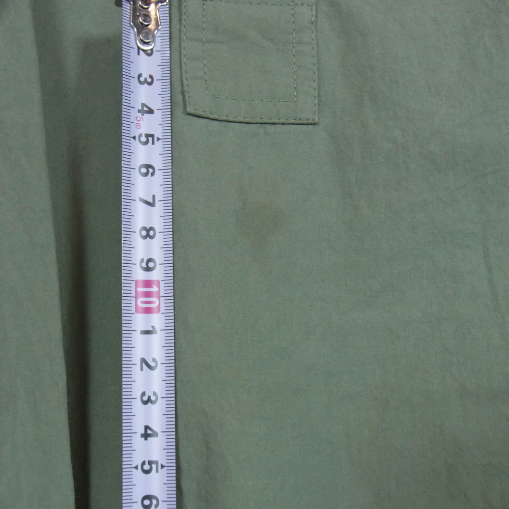 JIL SANDER ジルサンダー 23SS J40DL0112 J45127 ハイネック ハーフボタン プルオーバー シャツ ジャケット グリーン系 44【中古】