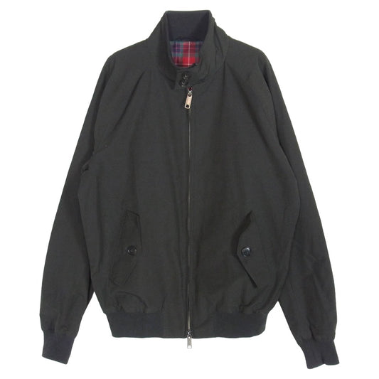 BARACUTA バラクータ イングランド製 G9 裏地チェック スイングトップ ハリントンジャケット チャコール系 カーキ系 38【中古】